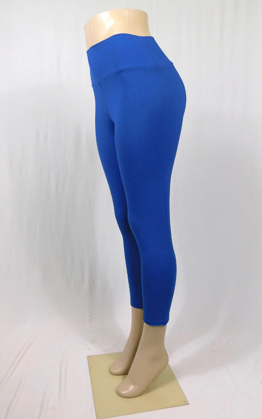 Bamboo Capri Leggings Tights - Heather Lake Blue or Navy – Brenda