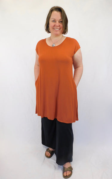 Bamboo Cap Sleeve Tunic Brenda Laine Designs