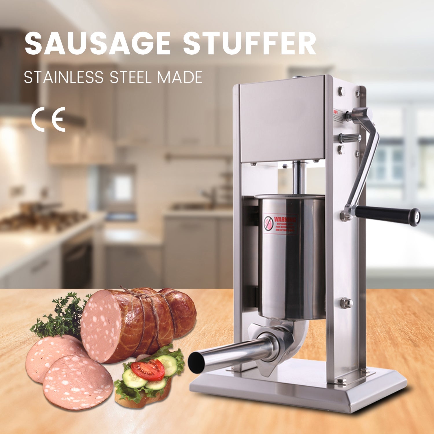 Hakka Sausage Stuffer 2 Speed Spray-painted Vertical Sausage Maker (32 –  Hakka Brothers Corp