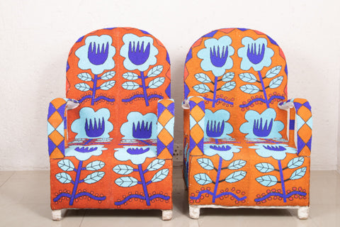 Yoruba Beaded Chairs