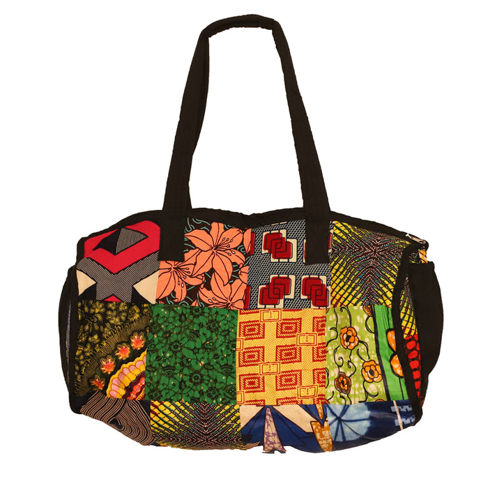 Kitenge Patch Duffle Bag 03 | Handmade in Tanzania — Luangisa African ...