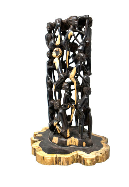 Makonde Ujamaa Family Tree Of Life Sculpture 01 Luangisa African Gallery