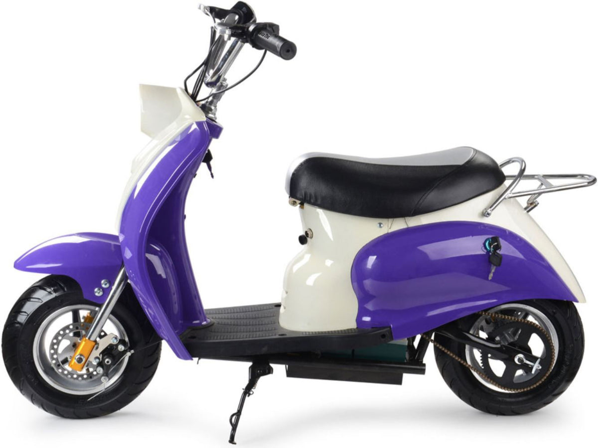 Purple 24v Electric Moped from EWheelznWavez