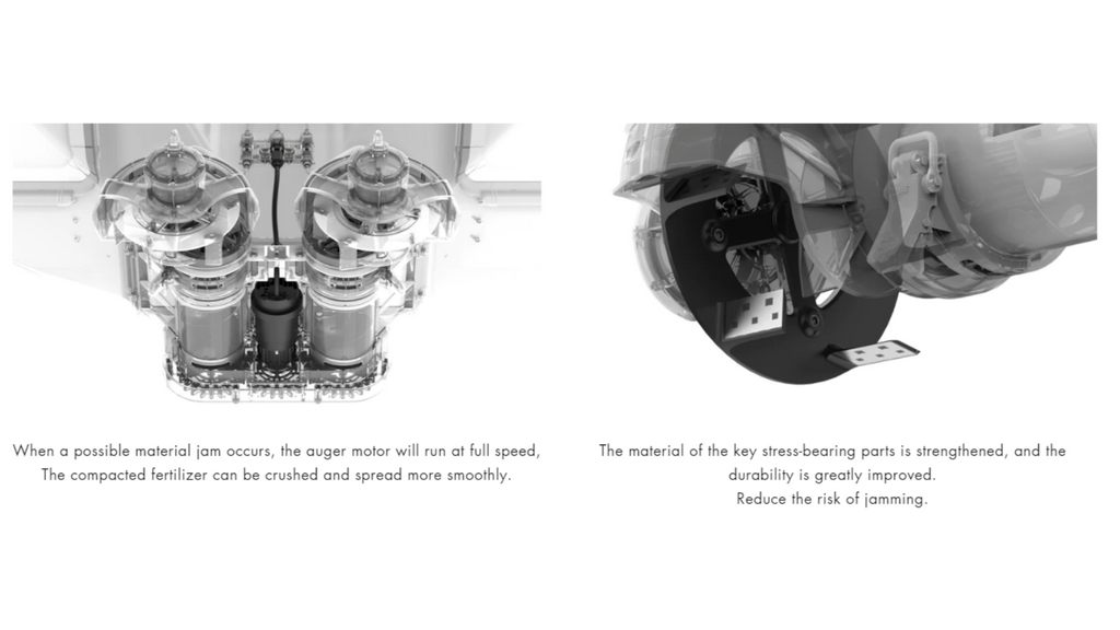 when possible material jam occurs, the auger motor will run at full speed . the material