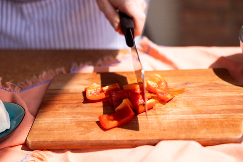 Paprika, geschnitten