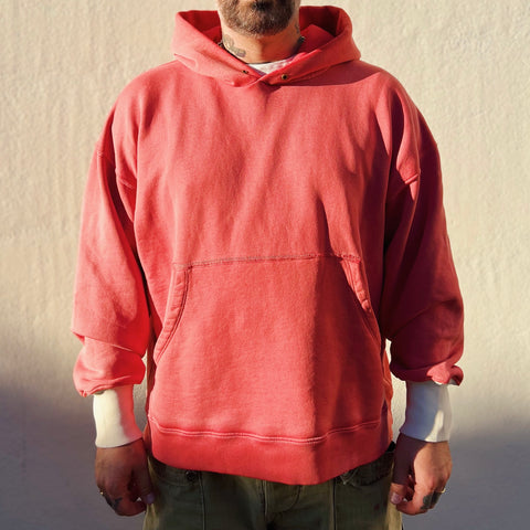 All-Time High vintage sunfade red front hoodie