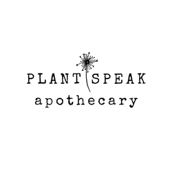 Plant Speak Apothecary logo.