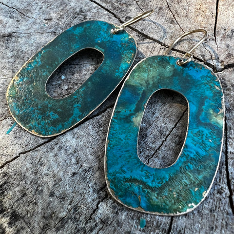 VERDIGRIS EARRINGS