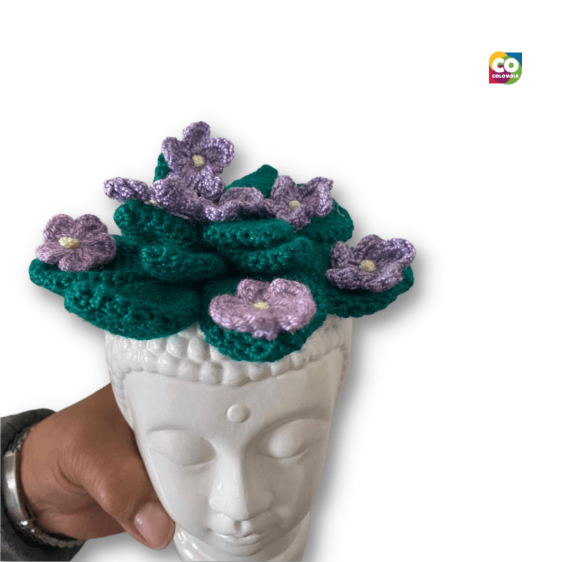 Violeta de los Alpes mediana en crochet - Decora la habitación de tus –  tienda101ideas