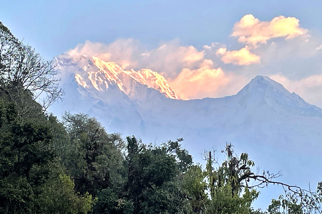 The Annapurna Massif, at sunrise from one of the lower camps