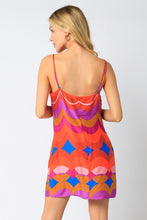 Load image into Gallery viewer, Retro Waves Mini Dress
