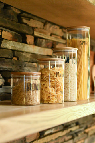 75ml Bamboo Herb and Spice Jars, Kitchen Organisation