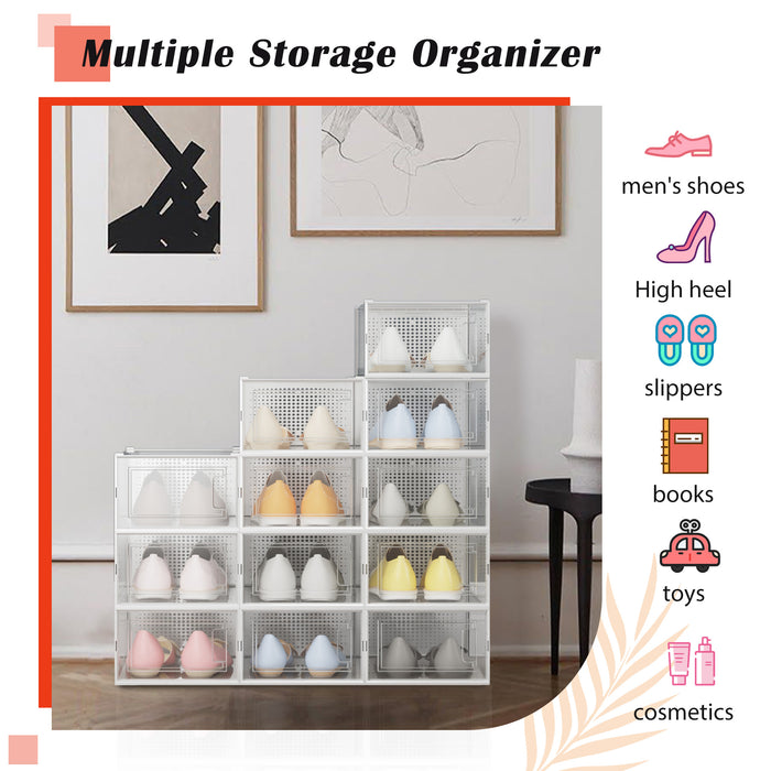 stackable shoe box & organizer