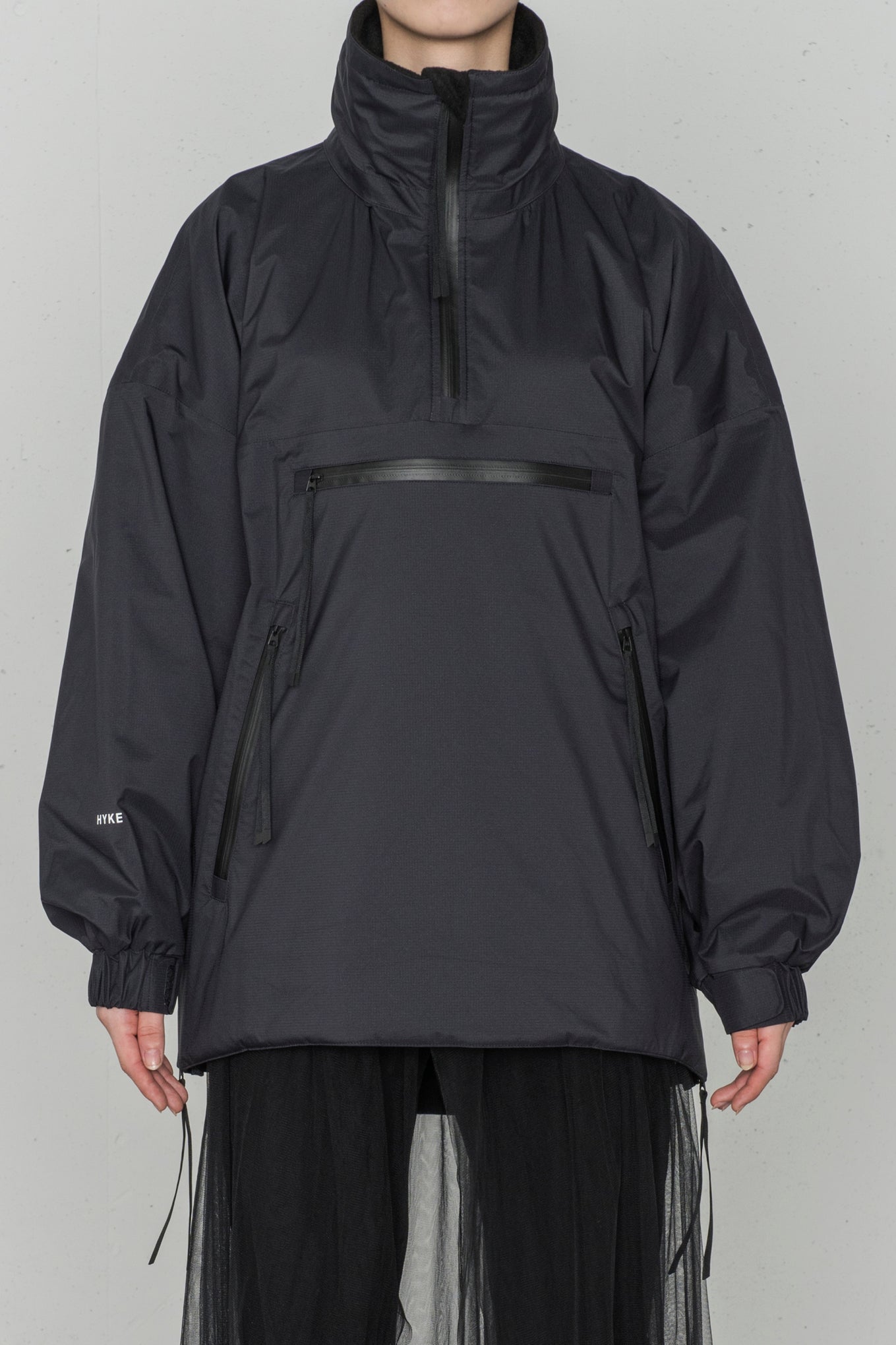 組み合わせ自由自在 【完売品!!】HYKE ENTRANT THERMAL SMOCK BLACK