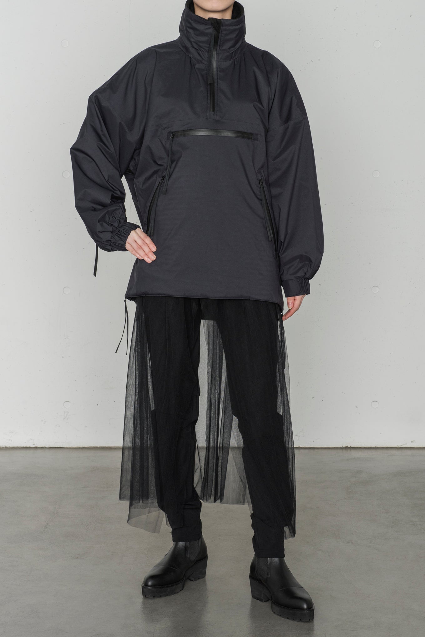 HYKE ENTRANT THERMAL SMOCK XL BLACK - ジャンパー/ブルゾン