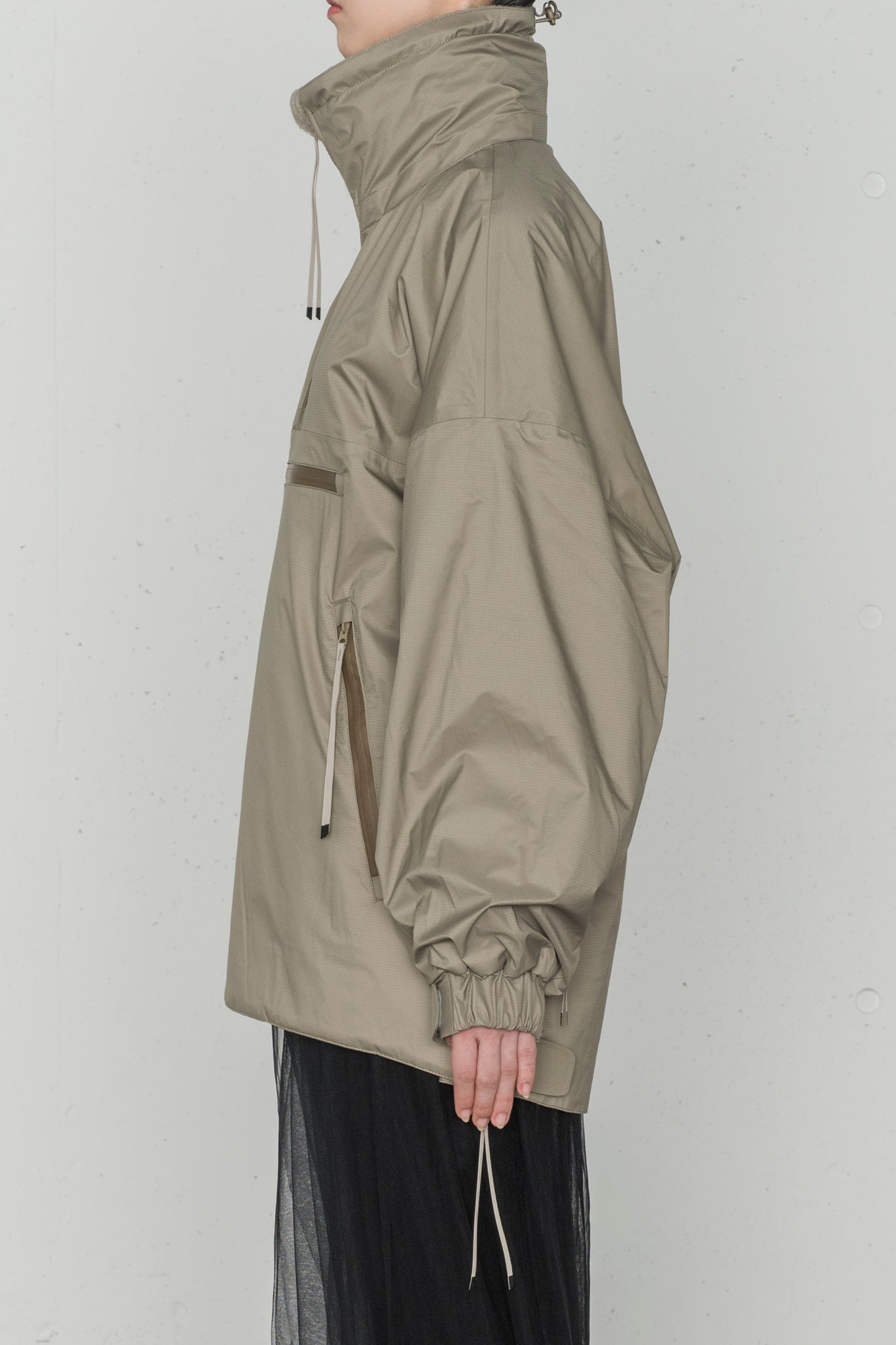 即納特典付き HYKE ENTRANT THERMAL SMOCK ハーフジップ tdh