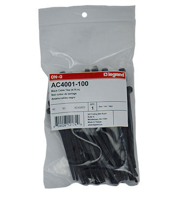 4.75" Cable Ties 100 Pack Natural