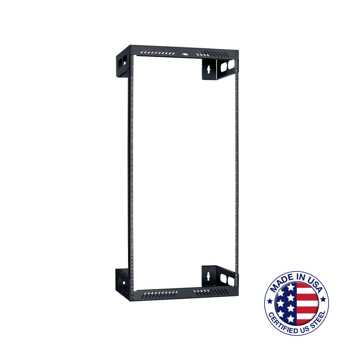 Rack-Wall Mount-22U, 12in Deep, Blk