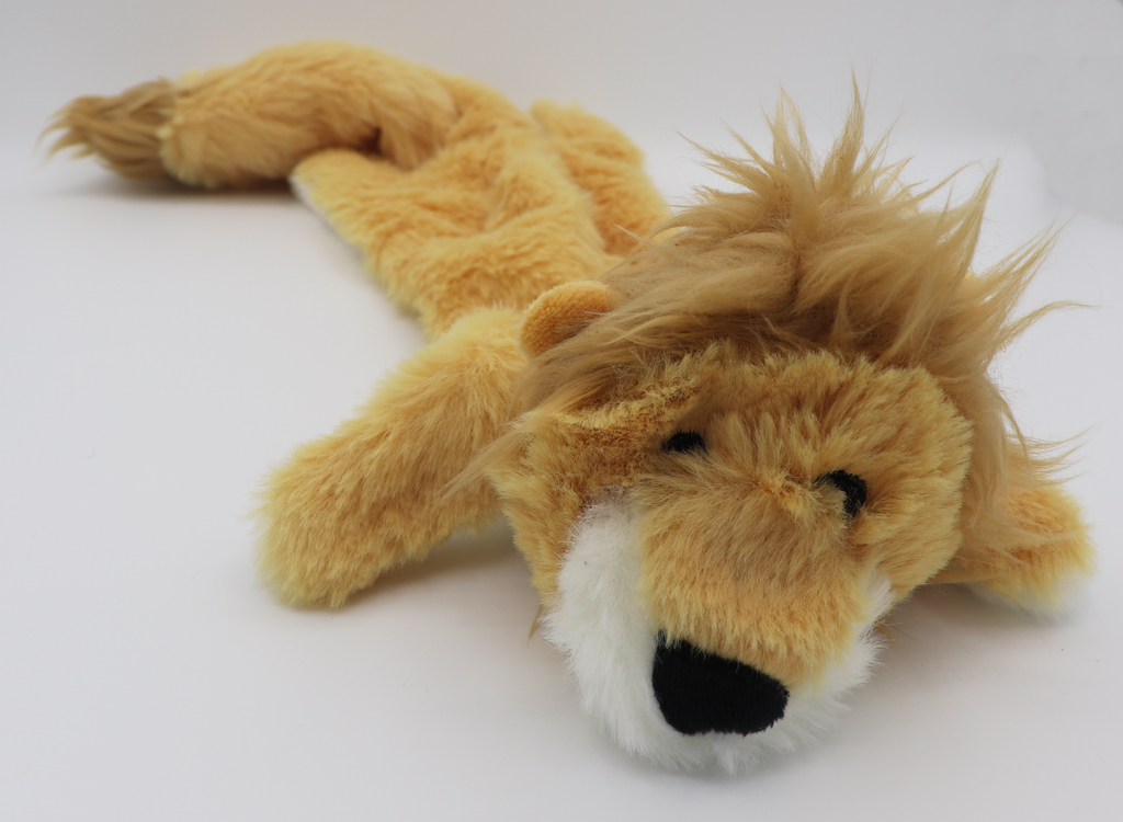 plush lion dog toy