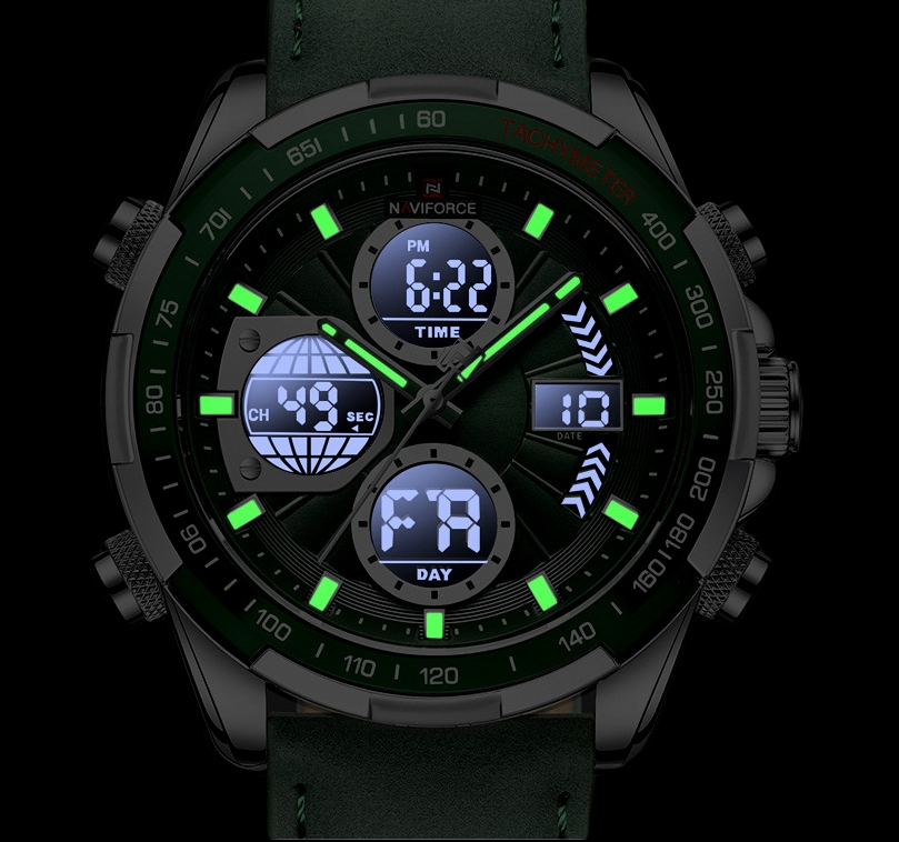 NaviForce NF9197 Zeleni Muški Sat 46mm Najbolja cena u Srbiji