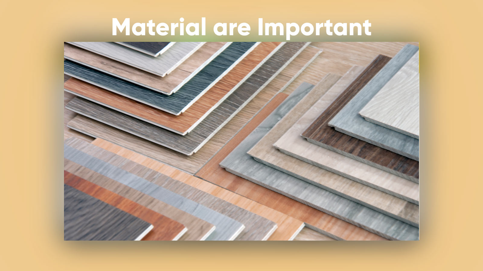 Material Swatches for House Design Process