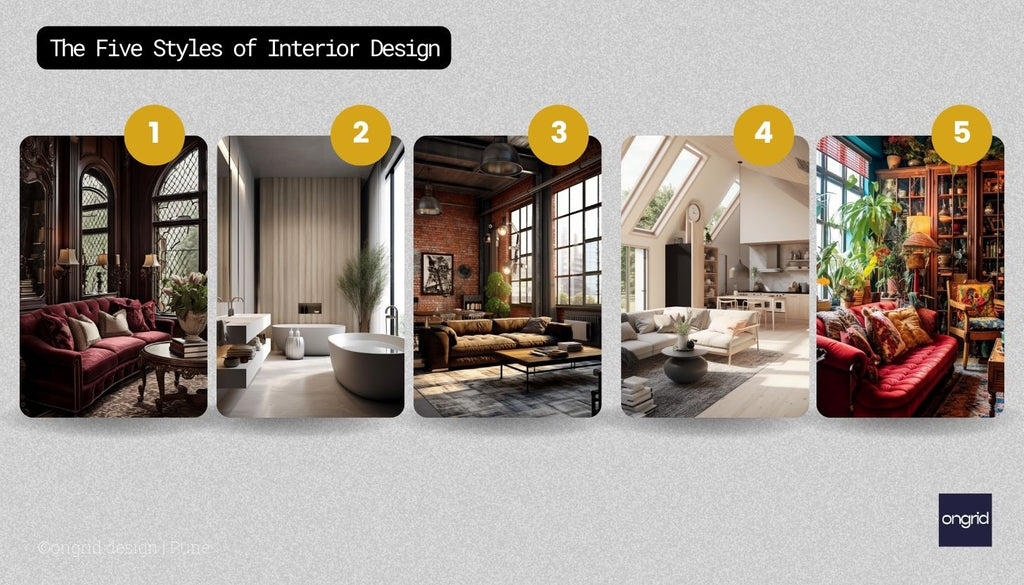 The Five Styles of Interior Design