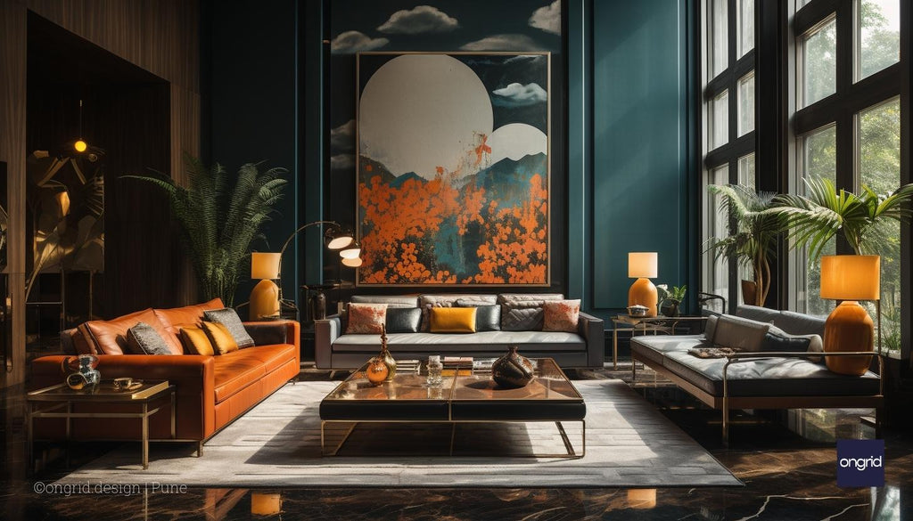 art-deco inspired interior style