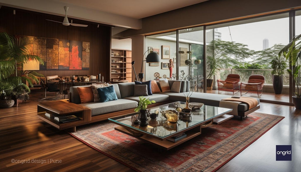 mid-century interior style