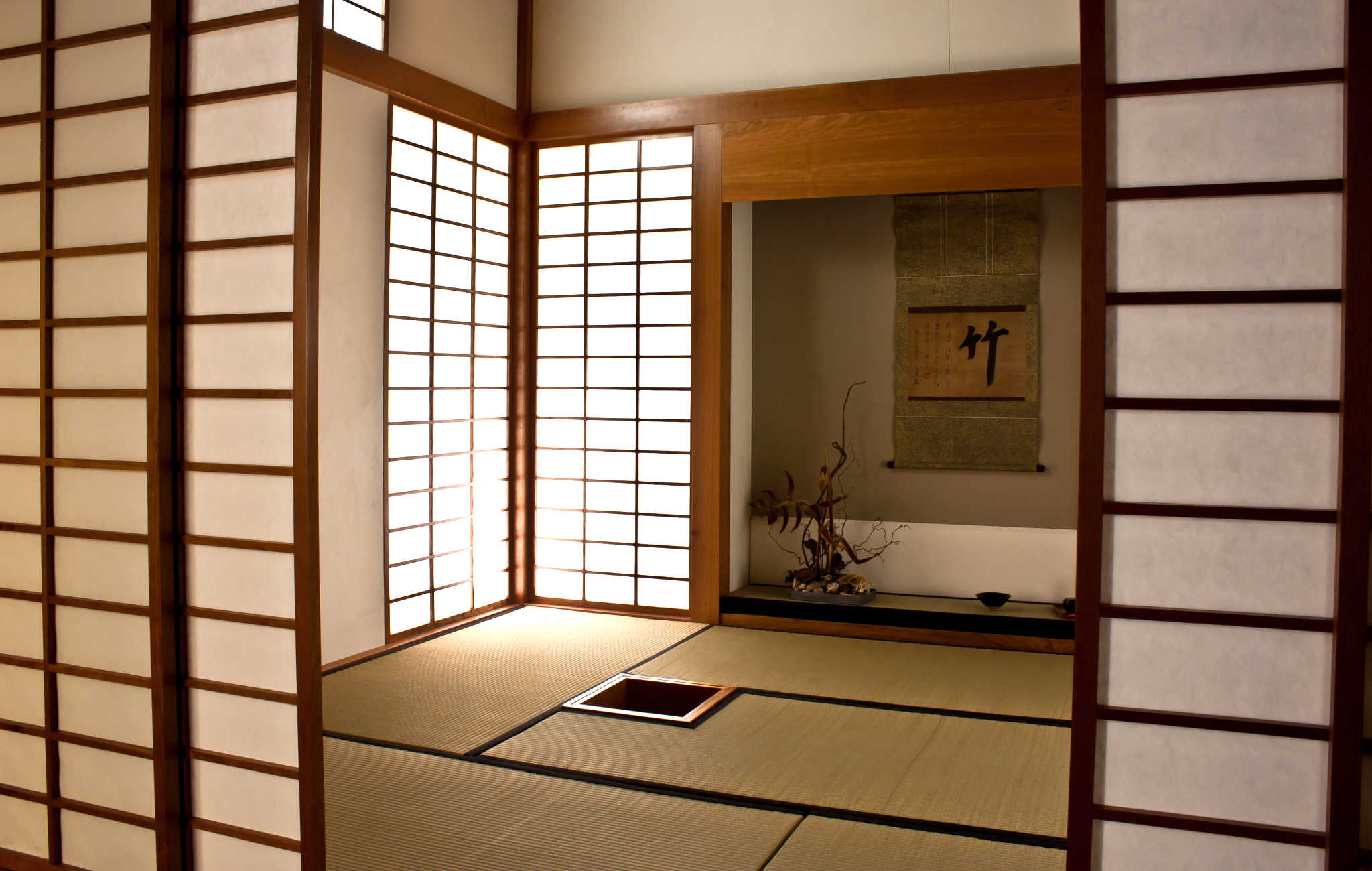 Porte traditionelle japonaise shoji