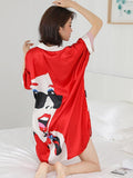 Fashion Printing Cardigan Nightgowns for girls - Anngy