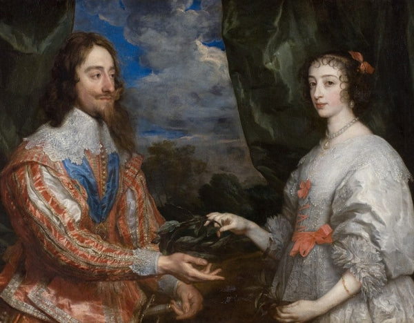 Portrait of Charles I of England with his wife, Henrietta Maria