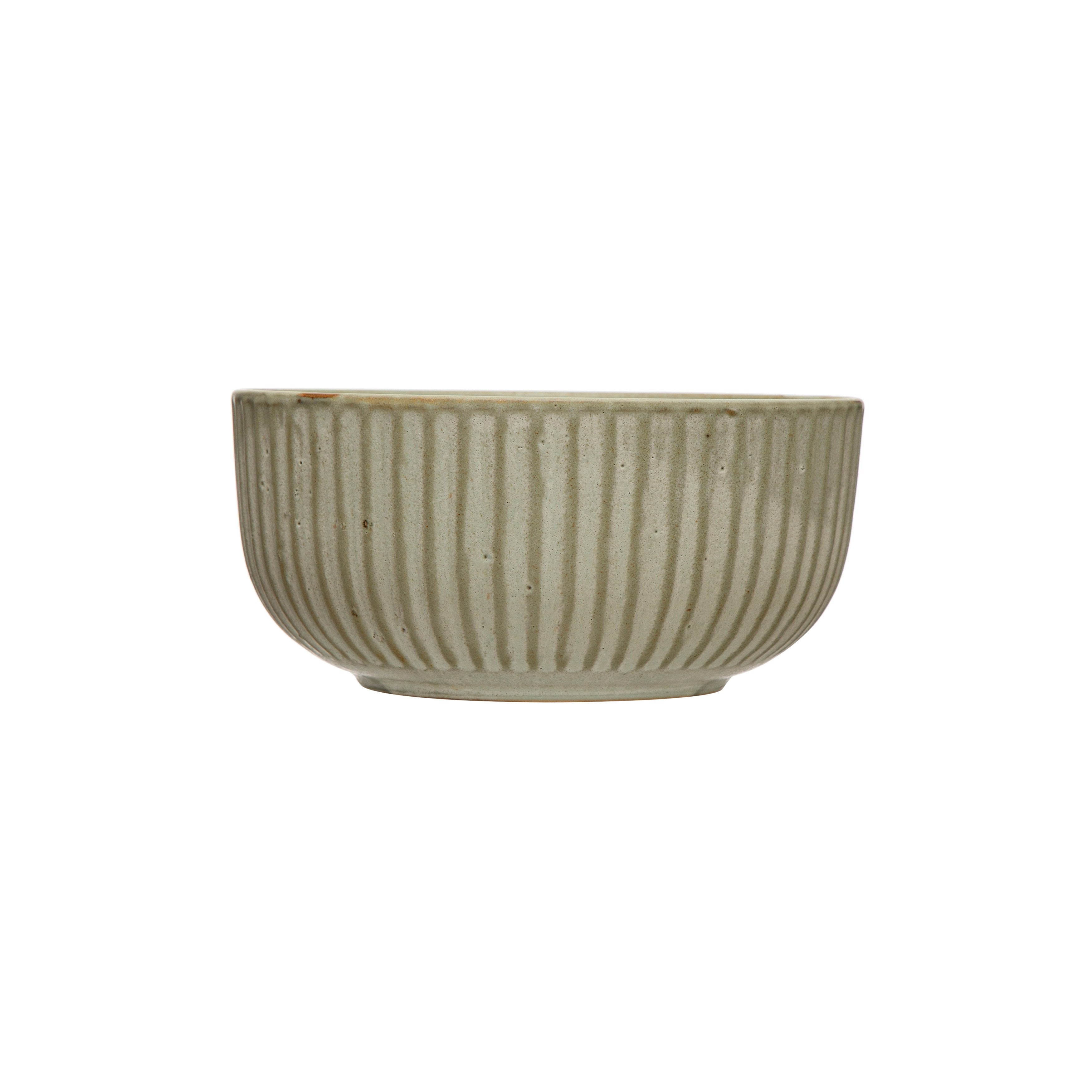 Fluted Stoneware Bowl