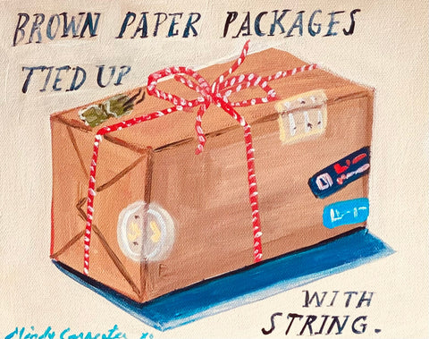 brown paper packages card