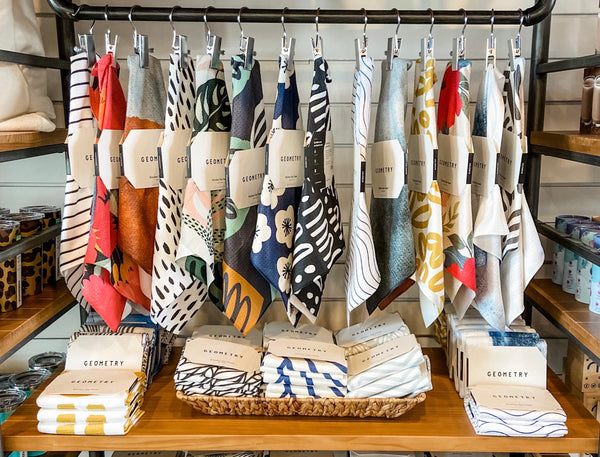 geometry towels at paper luxe