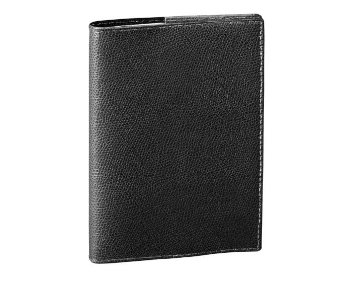 Quo Vadis 2023-2024 Textagenda - Daily Planner 12 Months, Aug. to Jul. 4  3/4 x 6 3/4 - Smooth Leather Chelsea Black - For Teachers, Students