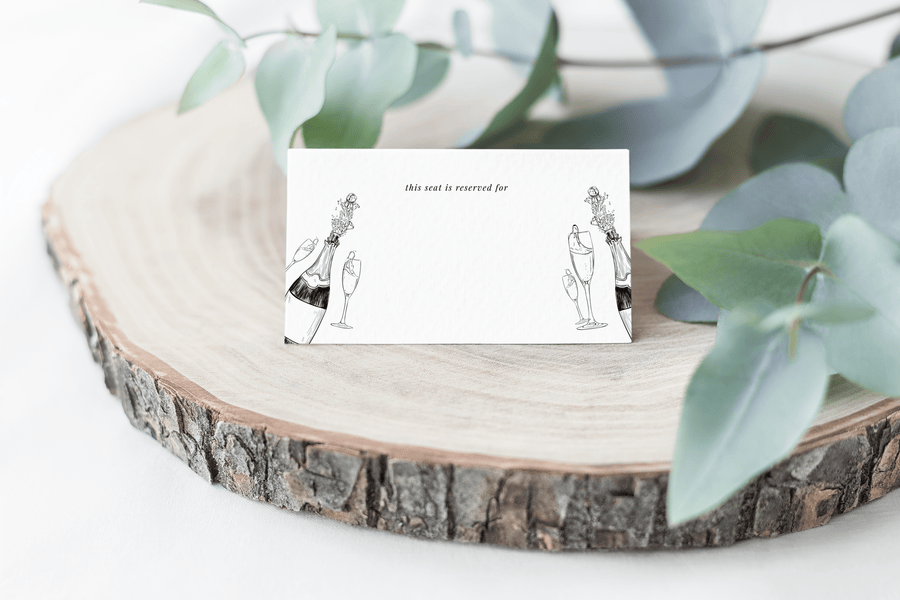 Luxe White Place Cards