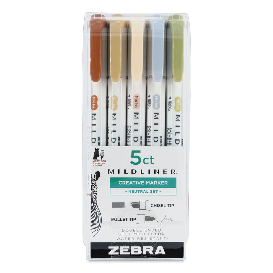 Zebra Mildliner Double-Ended Highlighter, Gold 