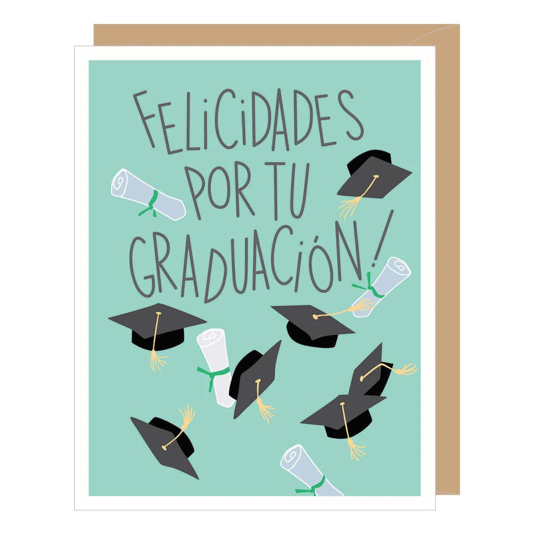 Spanish Graduation Cap Card