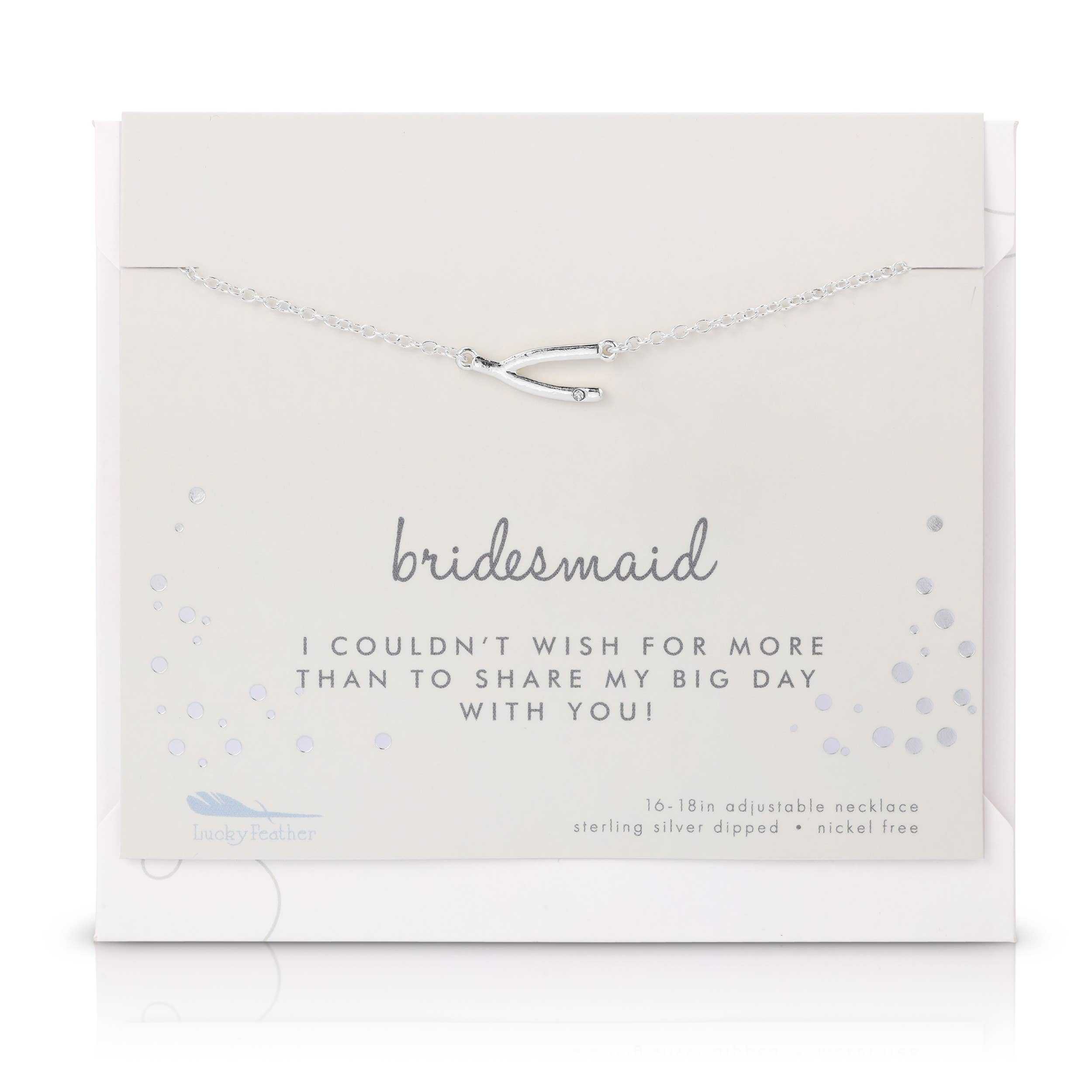 Best Day Ever Necklace + Card/Env - Bridesmaid