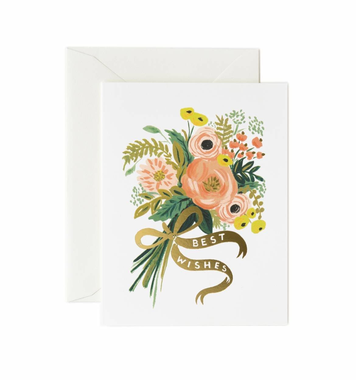 Best Wishes Bouquet Card — Paper Luxe