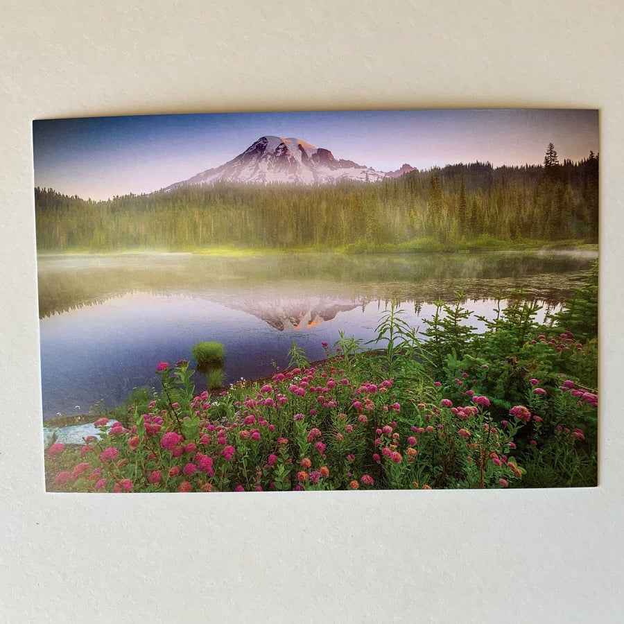 Mount Rainier, Washington Reflection Lake Magnet – Paper Luxe