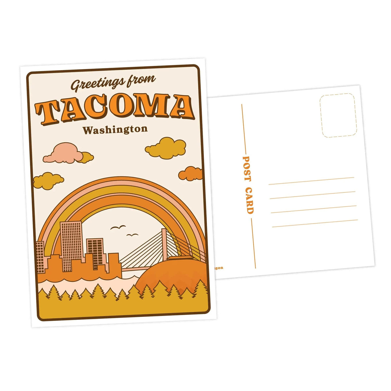 'Greetings from Tacoma" postcard