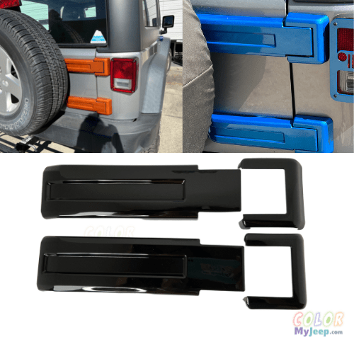 JK, JKU Wrangler 2007-2018 Tailgate Door Hinge Accent Covers Exterior –  Color My Jeep, LLC