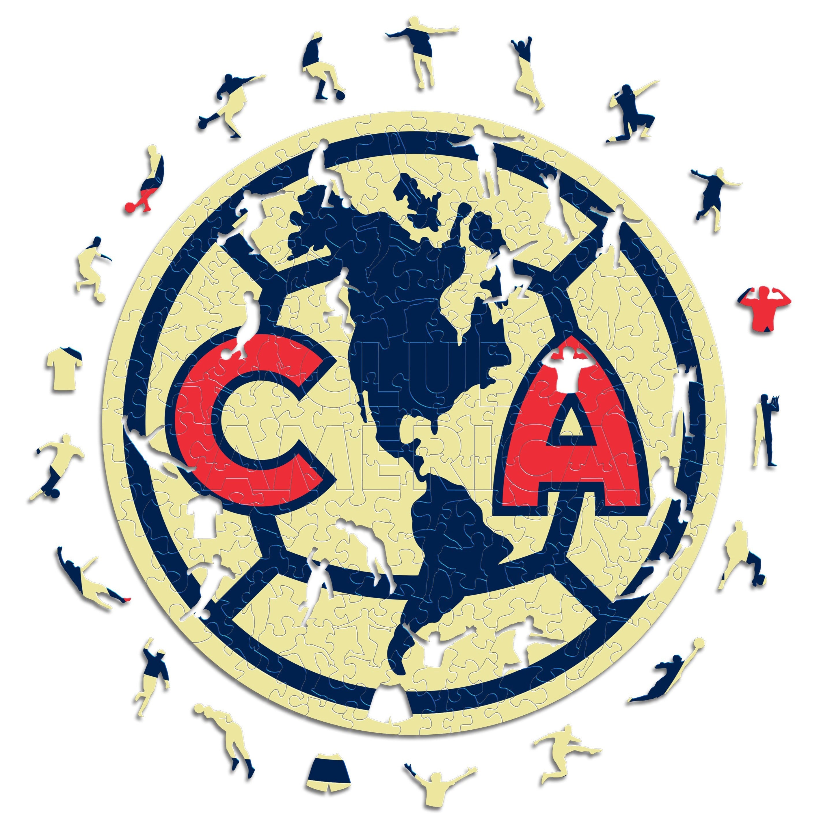 Club América® Logo - Official Wooden Puzzle – Iconic Puzzles