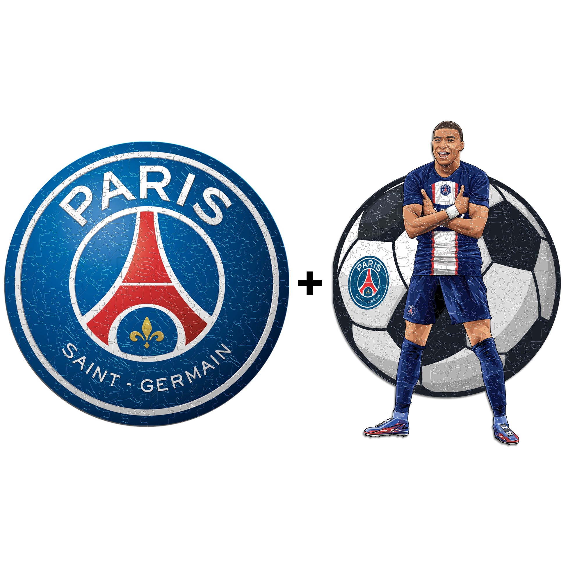 2 PACK PSG FC® Logo + Kylian Mbappé – Iconic Puzzles