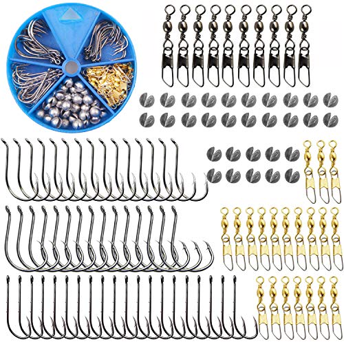 Heavy Duty Sinker Slides Duo Lock Snaps 25pcs/Box High-Strength Fishing  Line Sinker Slider Swivel Snap Tackle Box Kit -Test: 220LB