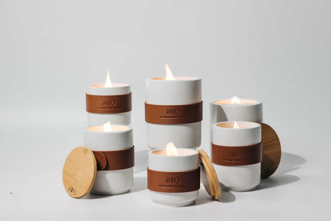 ANBO Concrete Series Beeswax Candles