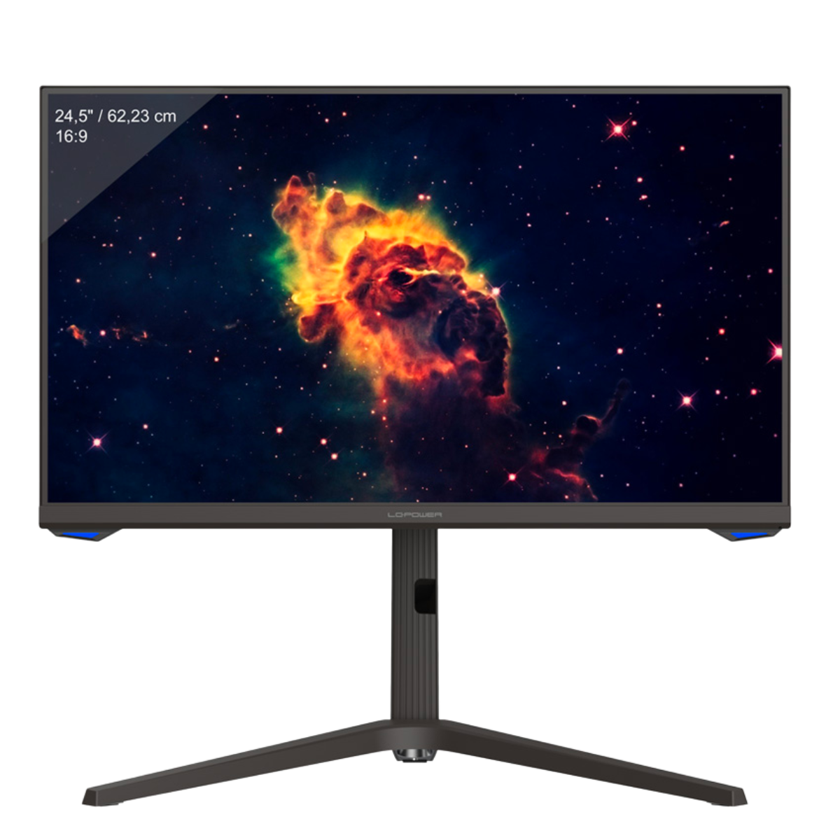 GAME HERO® 24.5 inch Gaming Monitor AMD FreeSync ™ Premium - 144hz - Responsetijd van 1 MS - 90° kantelbaar