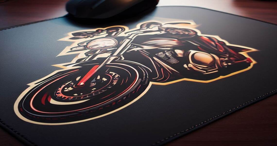 tapis de souris moto pour biker