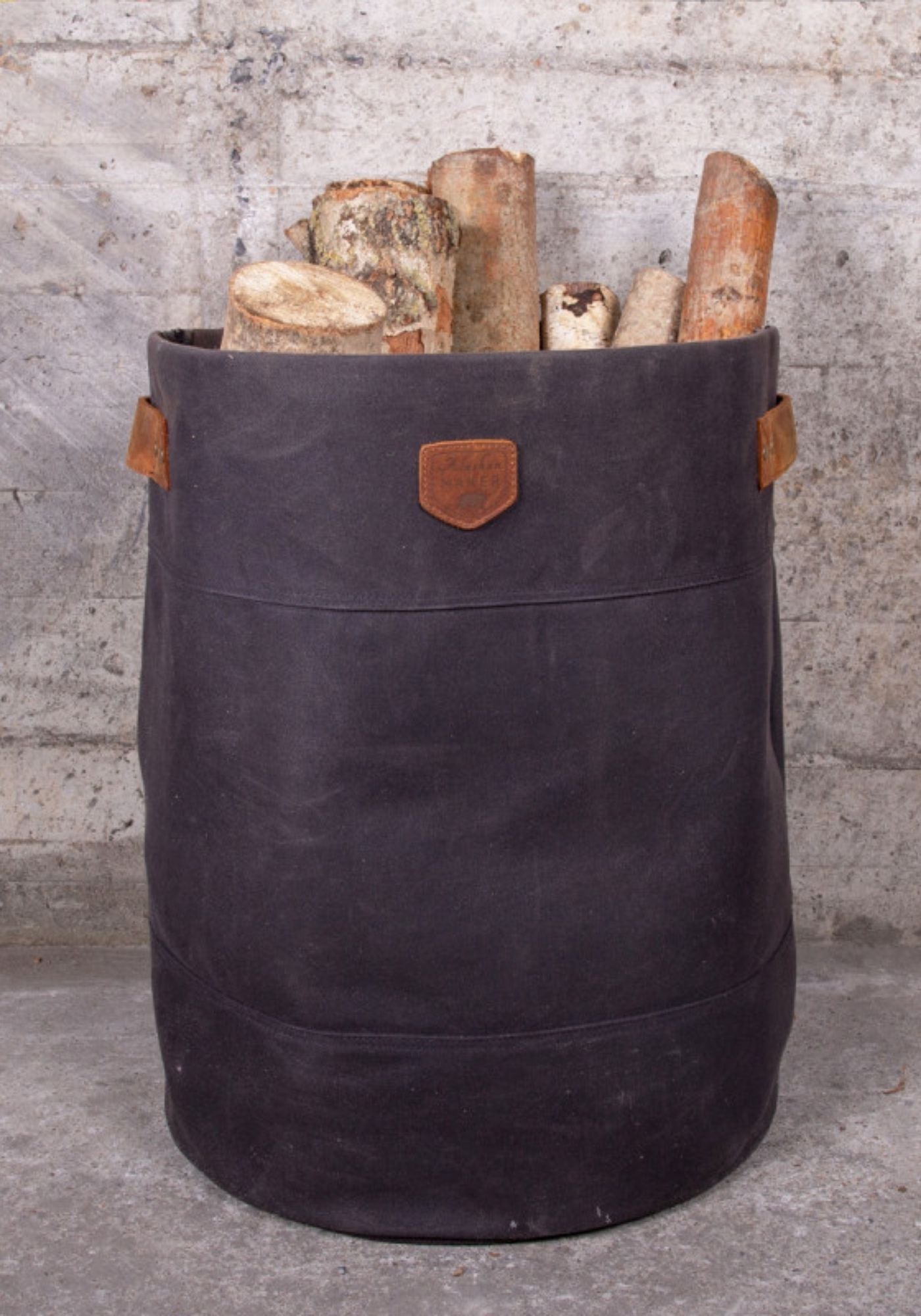 sac a buches cuir et toile en coton enduite FIREWOOD Alaskan MAKER